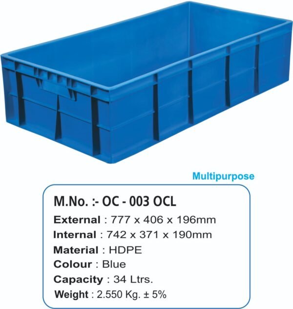Plastic Carrate (OC – 003 OCL )
