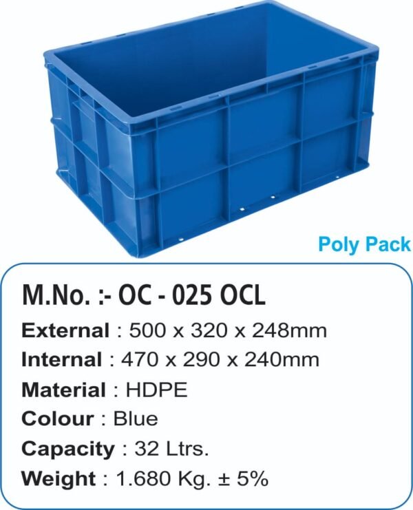 Plastic Carrate (OC – 025 OCL )
