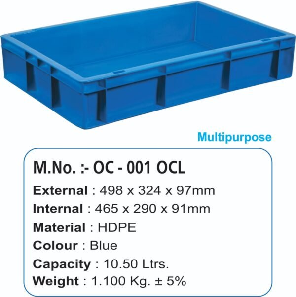 Plastic Carrate (OC – 001 OCL )