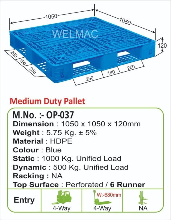 Nastable Medium Duty Pallets (OP – 037)