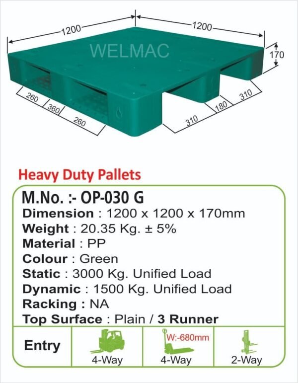 Heavy Duty Pallets ( OP - 030 G )