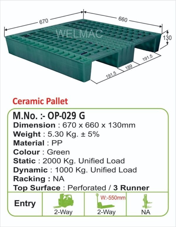 Ceramic Pallet ( OP - 029 G )