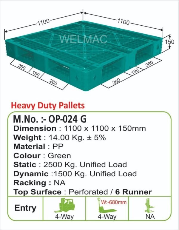 Heavy Duty Pallets ( OP - 024 G )