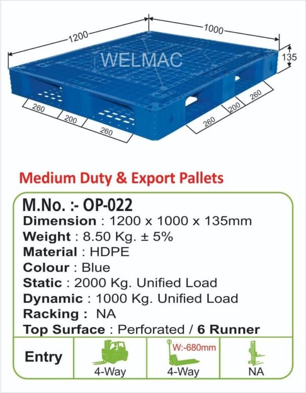 Medium Duty & Expoer Pallets ( OP - 022 )