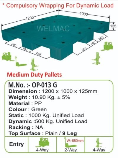 Medium Duty Pallets ( OP – 013 G )